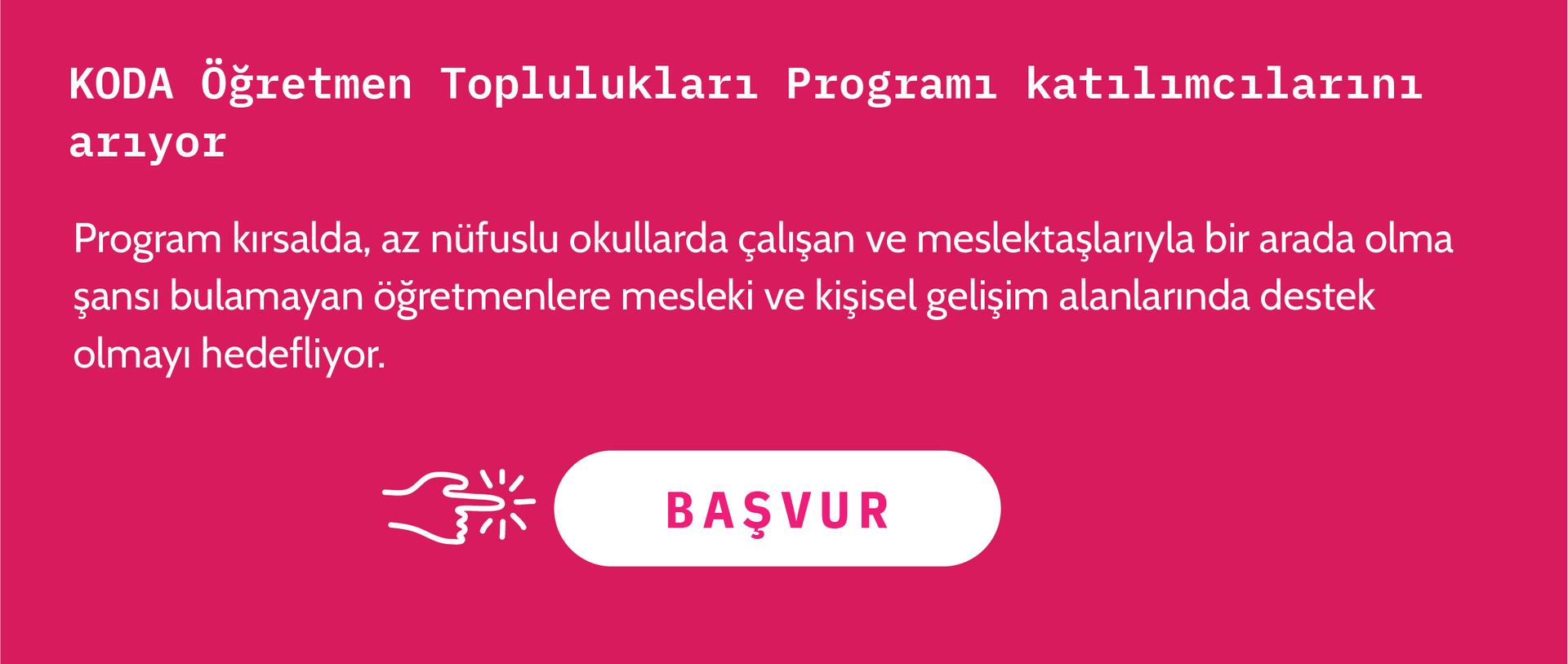 KODA Öğretmen Toplulukları Programı katılımcılarını arıyor